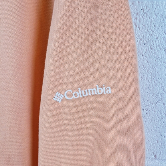 Columbia Women's 3X Trek French Terry Half Zip Pullover Sweatshirt Orange - Picture 5 of 10